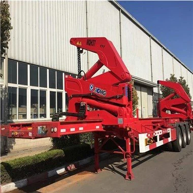 Trailer för container sidolastare